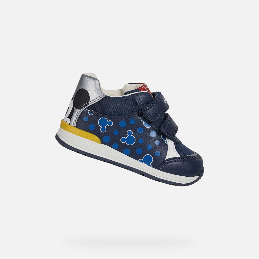 Geox Sneakers Navy/Silver Rishon Boy - Geox Baby Shoes - FWMORK195